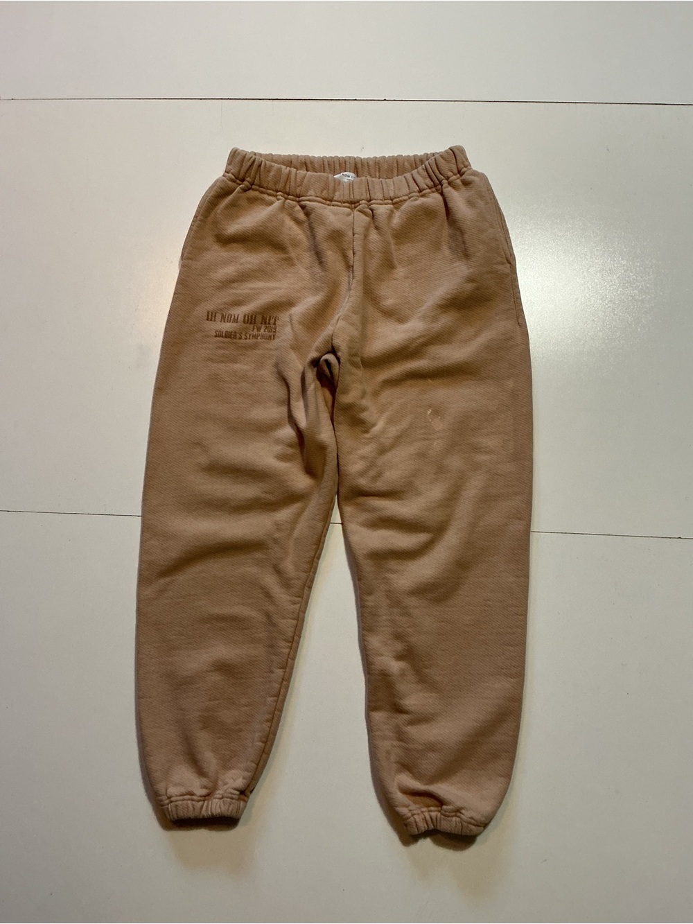 lh Nom Uh Nit Paris FW 2019 Soldier's Symphony Heavyweight Jogger Sweatpants